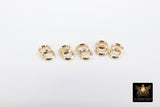 14 K Gold Filled Round Split Rings, 5.0 mm Gold Rings, Strong Jump Ring