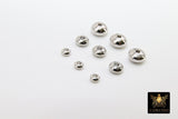 Gold Spacer Beads, Silver Round Saucer Beads, 20 pcs Rondelle Donut Beads #2511