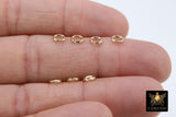 14 K Gold Filled Round Split Rings, 5.2 mm Gold Rings # 2147, Strong Jump Ring