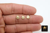 14 K Gold Filled Tiny Scallop Shell Charm, 14 20 Gold Small Seashell #2134, 8 x 9 mm Beach charms