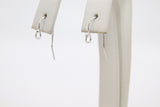 Sterling Silver Ball End Earring Hooks, Earring Findings # 2171, 11.5 x 20 mm Fancy Ear Wire Components