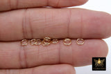 14 K Gold Filled Jump Rings, Open Snap Close Rings, Strong 20.5 Gauge #3308