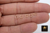 14 K Gold Filled Jump Rings, Open Snap Close Rings, Strong 20.5 Gauge #3308