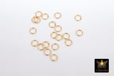 14 K Gold Filled Jump Rings, Open Snap Close Rings, Strong 20.5 Gauge #3308