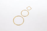 14 K Gold Filled Circle Link Rings, 10, 15