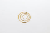 14 K Gold Filled Circle Link Rings, 15, 20