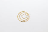 14 K Gold Filled Circle Link Rings, 10, 15