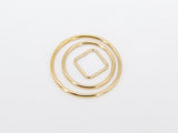14 K Gold Filled Circle Link Rings, 15, 20