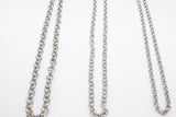 Stainless Steel ROLO Chain, 7 mm Silver Chains CH# 208, Large Unfinished Round Rolo