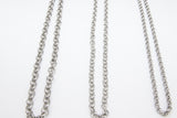 Stainless Steel ROLO Chain, 4, 5 and 6 mm Silver Chains CH #142