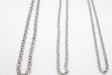 Stainless Steel ROLO Chain, 7 mm Silver Chains CH# 208, Large Unfinished Round Rolo