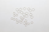 925 Sterling Silver Jump Rings, Open Snap Close Rings # 3300, 4 mm or 5 mm