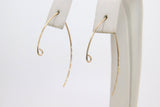 14 K Gold Filled Ear Wire Hooks, V Hook Wire Earring Findings # 2167, 20 mm and 34 mm Long Earring Hooks