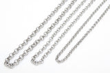 Stainless Steel ROLO Chain, 4, 5 and 6 mm Silver Chains CH #142