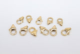 14 K Gold Filled Lobster Clasps, Parrot Clasp Jewelry Findings # 2119, Sizes 5.5 x 8.2 mm