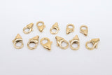 14 K Gold Filled Lobster Clasps, Parrot Clasp Jewelry Findings # 2119, Sizes 5.5 x 8.2 mm