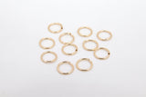 14 K Gold Filled Jump Rings, 7 mm 8 mm 9 mm, or 10 mm Open Snap Close Rings
