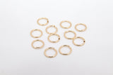 14 K Gold Filled Jump Rings, 7 mm 8 mm 9 mm, or 10 mm Open Snap Close Rings