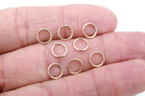 14 K Gold Filled Jump Rings, 7 mm 8 mm 9 mm, or 10 mm Open Snap Close Rings # 3313