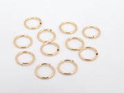 14 K Gold Filled Jump Rings, 7.0 or 8.0 mm Open Snap Close Rings, Very Strong Thick 19 Gauge