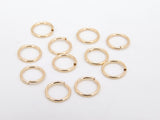 14 K Gold Filled Jump Rings, 7 mm 8 mm 9 mm, or 10 mm Open Snap Close Rings
