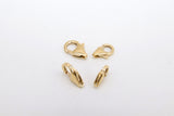 14 K Gold Filled Lobster Clasps, Parrot Clasp Jewelry Findings #2119, Sizes 5.5 x 8.2 mm