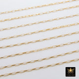 14 K Gold Filled Rolo Chains, 14 20 Unfinished By The Foot CH# 767, 3.5 mm Oval 1.4 mm Thick Rolo Chain