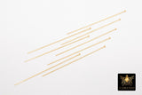 14 K Gold Filled Flat Headpins, 14 20 Long Wire Flat End Pins for Bead Inserts # 2111, 2 Inch long with 1.5 mm Head