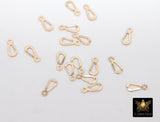 14 K Gold Filled Quality Tag Ends, 14 20 Stamped 1/20 14K Chain Lobster Clasp Tag Ends # 2113, Large Hole End