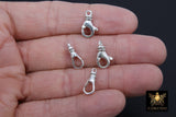 925 Sterling Silver Swivel Lobster Clasps, Large Albert Silver Push Clip Lobster Claws # 2121, Jewelry Findings 7.5 x 16 mm