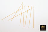 14 K Gold Filled Headpins, 14 20 Long Wire Flat End Pins for Bead Inserts #2111, 2 Inch long with 1.5 mm Head