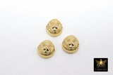 Monkey Charm Beads, 2 Pcs Ape Focal Gold Bead, Animal Head Cat Focal Bead in Cubic Zirconia Focal Bead