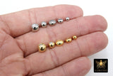 Gold Slider Beads, 8 pcs Round Chain Silicon Stopper Bolo Silver Beads # 3289, DIY Bracelets Flat Metal Plated Styles for Adjustable Jewelry