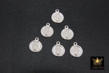 925 Silver Virgin Mary Charms, 14 mm Virgin Guadalupe #896, Blessed Rosary Charms