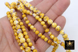 Purple and Gold Beads, Smooth Mixed Yellow Purple Jade Beads BS# 97, LSU Jewelry Beads sizes 6 mm or 8 mm 15.75 inch Strands