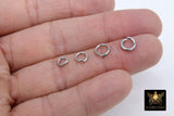 Stainless Steel Silver Jump Rings, Open Snap Close Rings # 2384, 6 mm 7 mm or 8 mm Strong