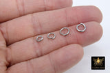 Stainless Steel Silver Jump Rings, Open Snap Close Rings #2384, 6 mm 7 mm or 8 mm Strong