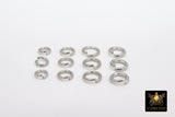 Stainless Steel Silver Jump Rings, Open Snap Close Rings # 2384, 6 mm 7 mm or 8 mm Strong