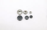 Silver Spacer Beads, 4/6/8/10 mm Silver Round Discs, 20 pcs - Rondelle Spacer Donuts Beads