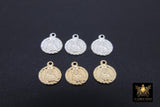 14 K Gold filled Jesus Charm, Tiny 14 20 Gold or 925 Sterling Silver Small Charms # 746, Minimalist Jesus Head Necklace