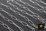 14 K Gold Filled Large Drawn Chain, 17 mm Paperclip Chain CH# 770, Oval 925 Sterling Silver
