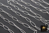 14 K Gold Filled Large Drawn Chain, 17 mm Paperclip Chain CH #770, Oval 925 Sterling Silver