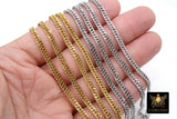 Stainless Steel Chain, 304 Gold, Silver Faceted Dainty Curb 5.5 mm Chains CH# 211