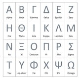 Greek Alphabet Acrylic Beads, Initial Letters in White and Black Letters, 200 Pc Oval Initial Sorority Bracelet beads