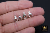925 Sterling Silver Lobster Clasps, Silver Trigger Clasps # 2774, Sizes 6 x 10 - 11.5 mm