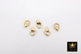 14 K Gold Filled Lobster Clasps, Parrot Clasp Jewelry Findings # 2119, Sizes 5.5 x 8.2 mm