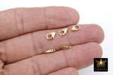 14 K Gold Filled Lobster Clasps, Parrot Clasp Jewelry Findings #2119, Sizes 5.5 x 8.2 mm