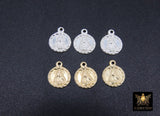 14 K Gold filled Jesus Charm, Tiny 14 20 Gold or 925 Sterling Silver Small Charms # 746, Minimalist Jesus Head Necklace