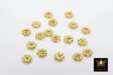 Gold Spiral Twist Spacer Beads, 20-155 pcs Round Brushed Gold Open Jump Rings #2907, Wire Wrapped Rondelle