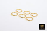 Stainless Steel Gold Jump Rings, Smooth 13 mm Open Silver Rings #413, Large Strong 15 Gauge